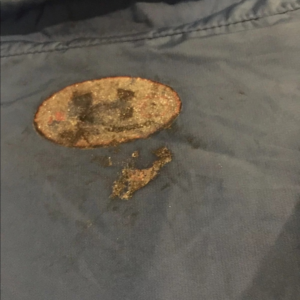 Under Armour Light Blue Windbreaker Sz Large - Picture 5 of 5